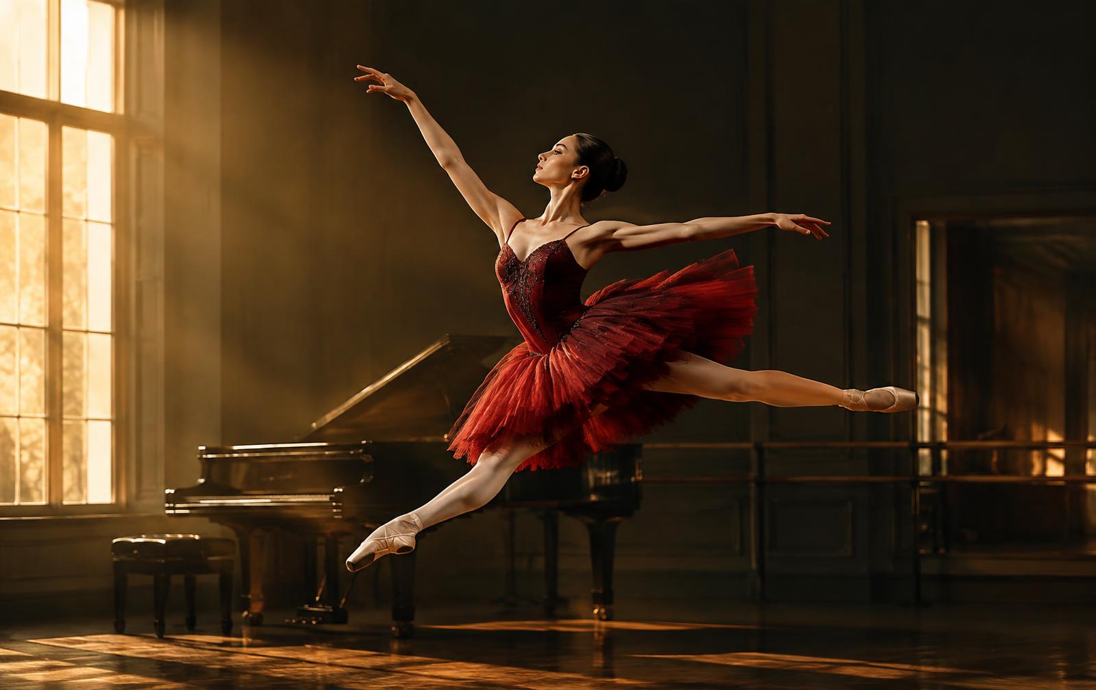 Bailarina en el estudio